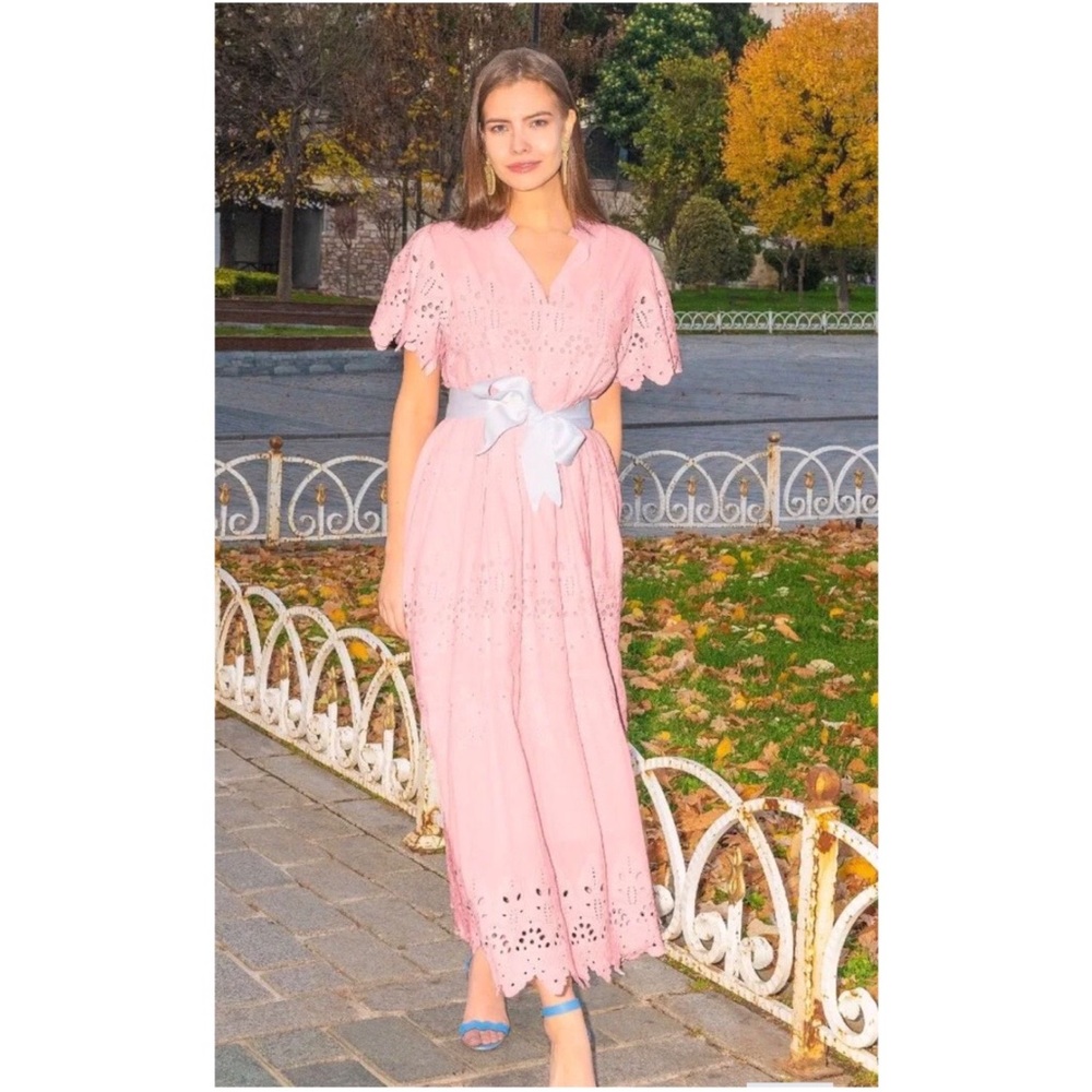 Heavily Embroidered Cotton Magnifico Midi/Maxi. NWTXL